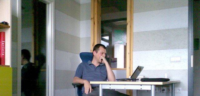 Тодор Балабанов по време на своя престой във фирма Regio