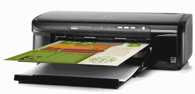 HP OfficeJet 7000 е бърз широкоформатен цветен принтер, с разумни цени за печат